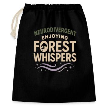 Introverti neurodivergent - Sac cadeau 40 x 50 cm - noir - Devant