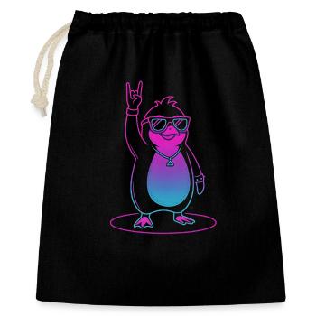 Cool Rock Penguin with Sunglasses - Gift Bag 40 x 50 cm - black - Front