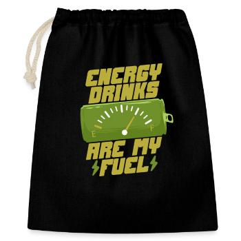 Energy Drinks Are My Fuel - Gift Bag 40 x 50 cm - black - Front