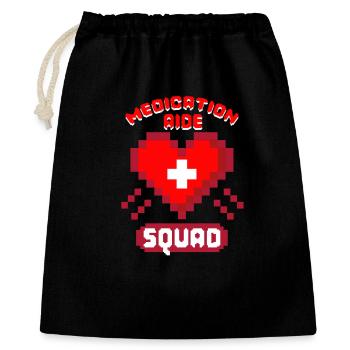 Medizinische Fachangestellte MFA Squad - Geschenkbeutel aus Baumwolle (40 x 50 cm) - Schwarz - Vorne