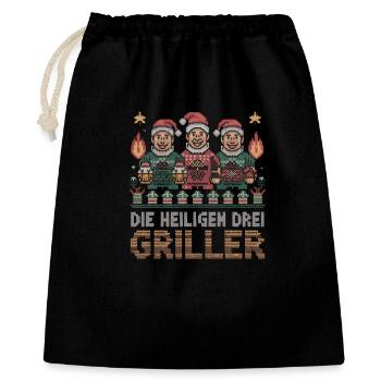 Les Trois Sacrés Grillers : Fun - Sac cadeau 40 x 50 cm - noir - Devant