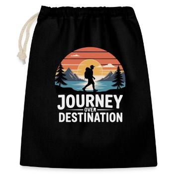 Journey Over Destination Hiking  - Gift Bag 40 x 50 cm - black - Front
