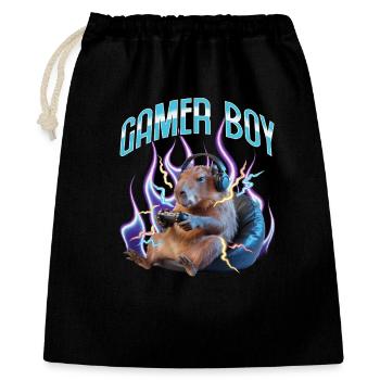 Funny Gaming Gamer Capybara - Gift Bag 40 x 50 cm - black - Front