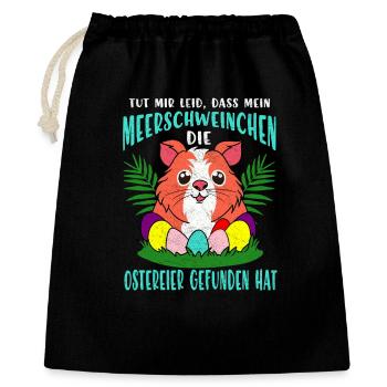 Guinea Pig Easter Eggs Parade - Gift Bag 40 x 50 cm - black - Front