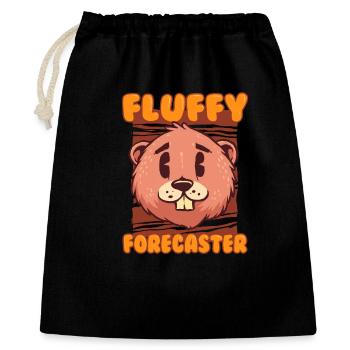 Groundhog Day Groundhog Fluffy Forecaster - Gift Bag 40 x 50 cm - black - Front