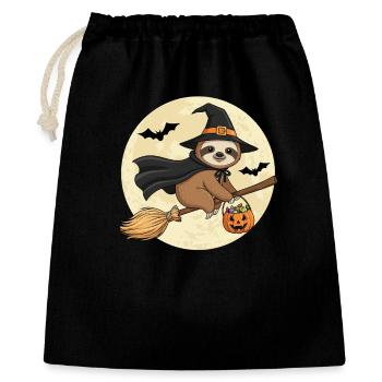 Cute Sloth Witch Halloween - Gift Bag 40 x 50 cm - black - Front