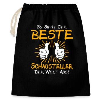 Showman Gift Idea - Gift Bag 40 x 50 cm - black - Front