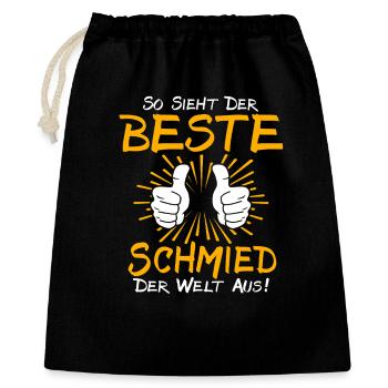 Blacksmith Gift Idea - Gift Bag 40 x 50 cm - black - Front