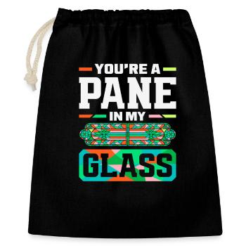 Art du vitrail Artiste du vitrail - Sac cadeau 40 x 50 cm - noir - Devant