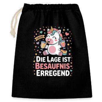 L’endroit est une bière de soirée alcoolisée - Sac cadeau 40 x 50 cm - noir - Devant