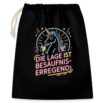 L’endroit est une bière de soirée alcoolisée - Sac cadeau 40 x 50 cm - noir - Devant