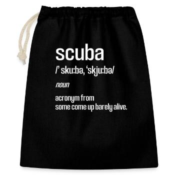 Diving Diver Snorkeling Recreational Diver - Gift Bag 40 x 50 cm - black - Front