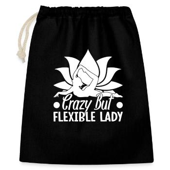 Pilates Enthusiasts Crazy But Flexible Lady - Gift Bag 40 x 50 cm - black - Front