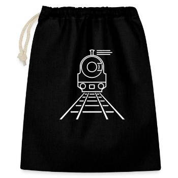 Cartoon Railroad - Gift Bag 40 x 50 cm - black - Front