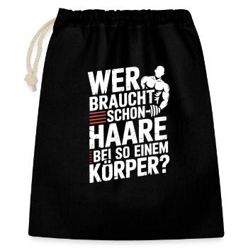 Chauve qui a besoin de cheveux Chauve Chauve - Sac cadeau 40 x 50 cm - noir - Devant