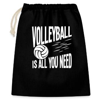Le volley-ball est tout ce dont tu as besoin - Sac cadeau 40 x 50 cm - noir - Devant