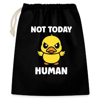 Rebellious duckling not today - Gift Bag 40 x 50 cm - black - Front