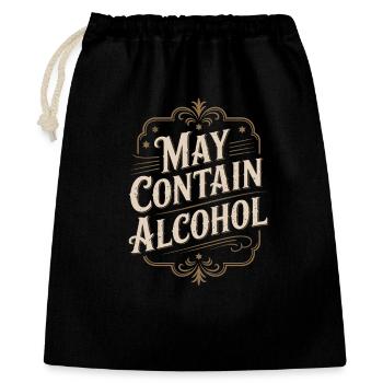 Peut contenir de l’alcool Alkohol Mallorca Saufen JGA - Sac cadeau 40 x 50 cm - noir - Devant