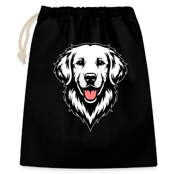 Golden Retriever - Gift Bag 40 x 50 cm - black - Front