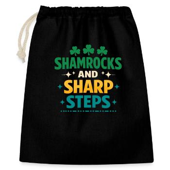 Irish Dance Step-dancing Celtic Fan - Gift Bag 40 x 50 cm - black - Front