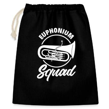 Vintage Euphonium Spieler - Geschenkbeutel aus Baumwolle (40 x 50 cm) - Schwarz - Vorne