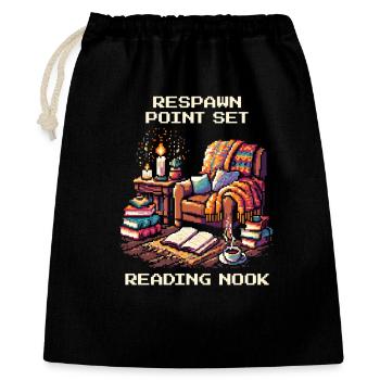 Respawn Set | Reading corner book time - Gift Bag 40 x 50 cm - black - Front
