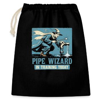 Pipe Layer Pipeline Builder - Gift Bag 40 x 50 cm - black - Front