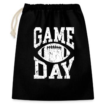 Jour de match Football - Sac cadeau 40 x 50 cm - noir - Devant
