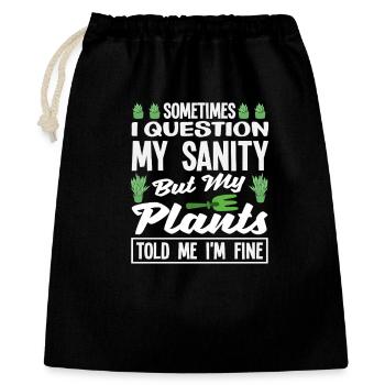 Ask My Reason Plant Lover - Gift Bag 40 x 50 cm - black - Front