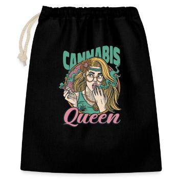 Tenue de Reine du Cannabis - Sac cadeau 40 x 50 cm - noir - Devant