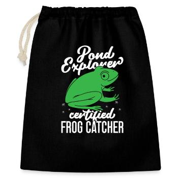 Frog Catcher Pond Explorer Certified Frog - Gift Bag 40 x 50 cm - black - Front