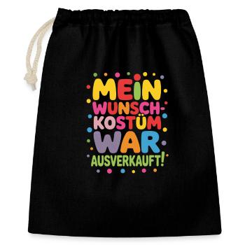 Carnival Costume - Gift Bag 40 x 50 cm - black - Front
