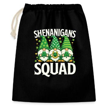 Shenanigans-Mannschaft St Patrick's Irish - Geschenkbeutel aus Baumwolle (40 x 50 cm) - Schwarz - Vorne