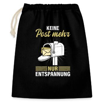 Postmen NO MORE MAIL JUST RELAXATION - Gift Bag 40 x 50 cm - black - Front