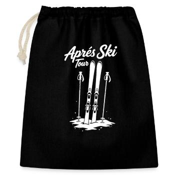 Après-ski tour Skiing Winter holiday Group - Gift Bag 40 x 50 cm - black - Front