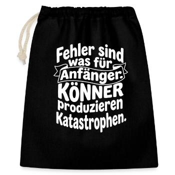 Les experts produisent des catastrophes - Sac cadeau 40 x 50 cm - noir - Devant