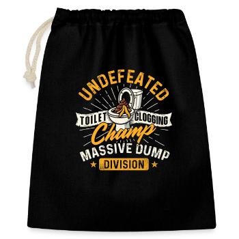 Toilet Clogging Champ Dump Division - Gift Bag 40 x 50 cm - black - Front