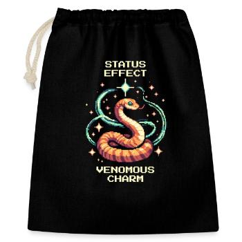 Toxic Charm | Snake Status Effect - Gift Bag 40 x 50 cm - black - Front