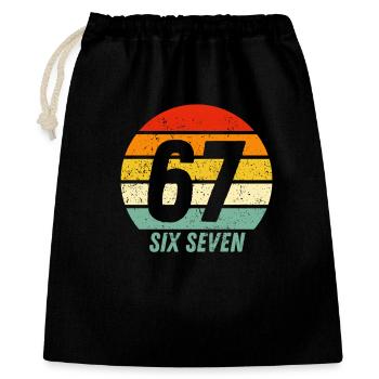 67 Six Sept - Sac cadeau 40 x 50 cm - noir - Devant