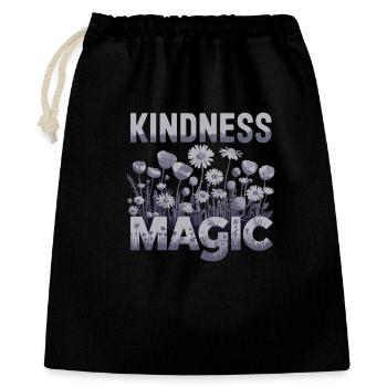 Kindness Magic Flower Meadow Friendliness - Gift Bag 40 x 50 cm - black - Front