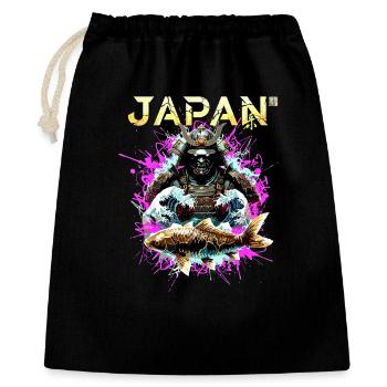 Cyber Samurai – Japan Warrior - Gift Bag 40 x 50 cm - black - Front