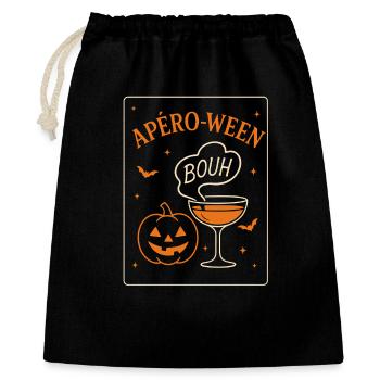 Aperitif-ween Pumpkin Humor - Gift Bag 40 x 50 cm - black - Front