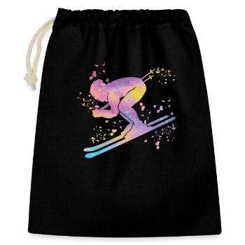 Alpine skiing Winter sports Nordic skiing - Gift Bag 40 x 50 cm - black - Front