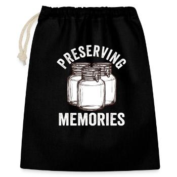 Canning Preserving Memories - Gift Bag 40 x 50 cm - black - Front