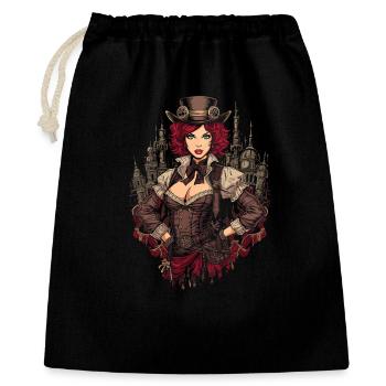 Femmes Steampunk Magnifiques Steampunk - Sac cadeau 40 x 50 cm - noir - Devant