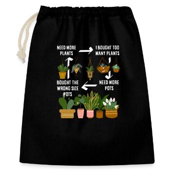 Plant Lover Garden Gardener - Gift Bag 40 x 50 cm - black - Front