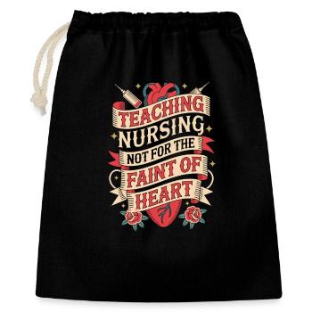 Enseignant en soins infirmiers enseignant en soins infirmiers - Sac cadeau 40 x 50 cm - noir - Devant