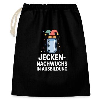 Motif du bébé de carnaval en formation de Jecken - Sac cadeau 40 x 50 cm - noir - Devant