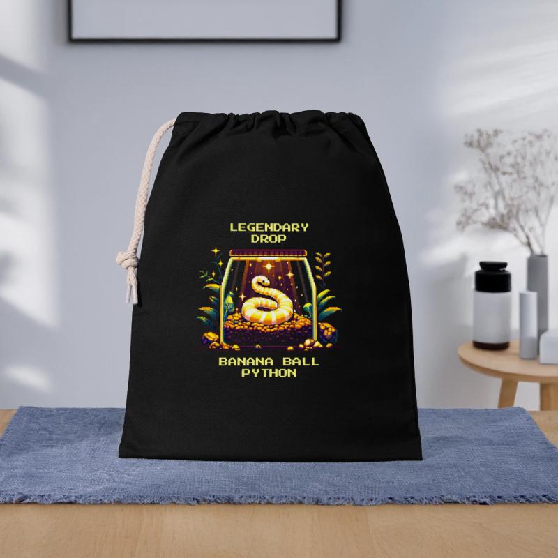 Legendärer Fund: Banana Königspython | Python Geschenkbeutel aus Baumwolle (40 x 50 cm)