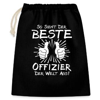 Best Officer - Gift Bag 40 x 50 cm - black - Front